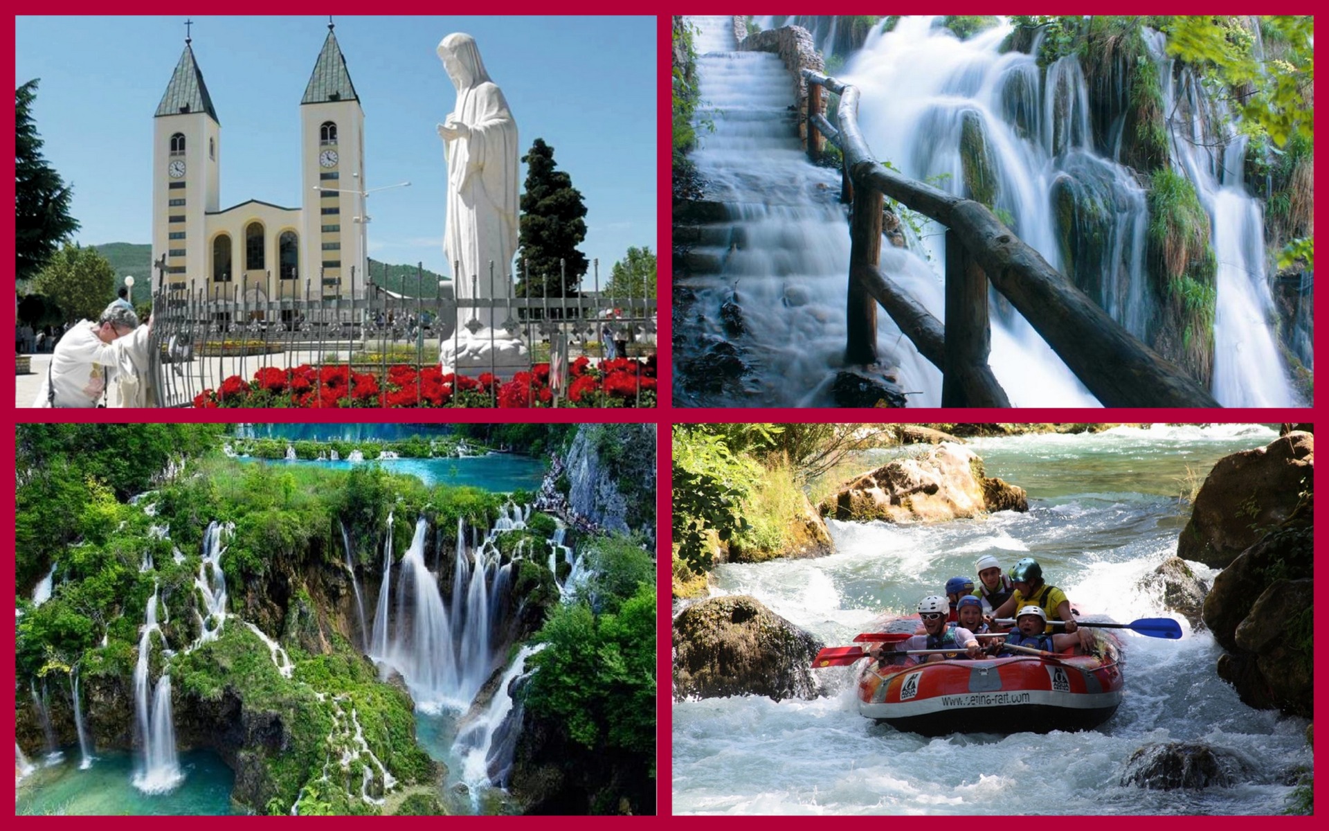 Međugorje, Plitvice lakes, Krka waterfalls
